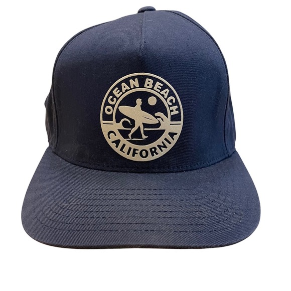 Yupoong Other - Ocean Beach California Hat The Classics Yupoong Navy Blue Surfer Surfing Skate